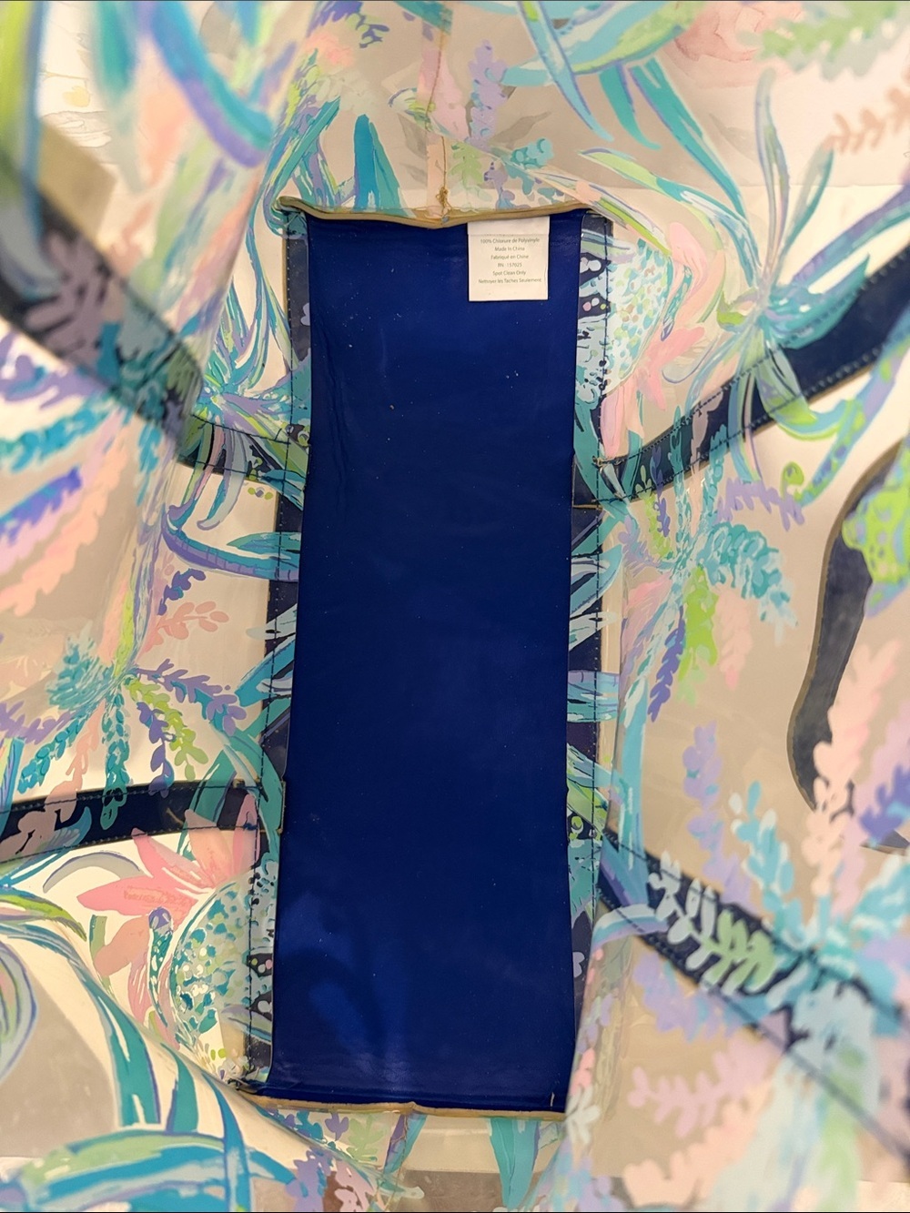Lilly Pulitzer Pastel Palm Print Tote - Picture 2 of 4
